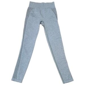 Gymshark‎ Seamless Leggings Grey Marl Size M Workout Athleisure